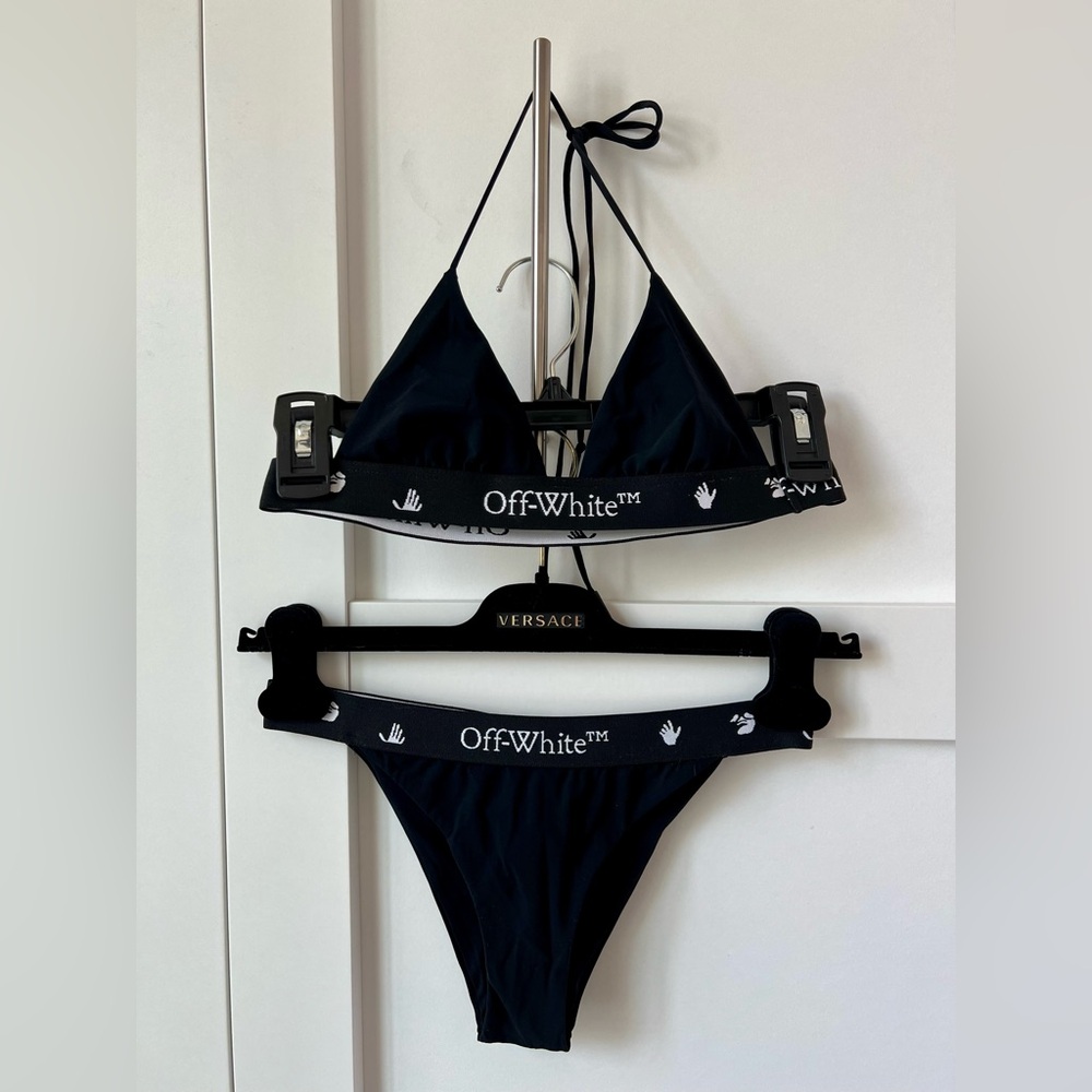Off-White Black Bikini Set